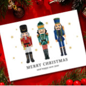 Nussknacker Frohe Weihnachten Minimalistisches Wei