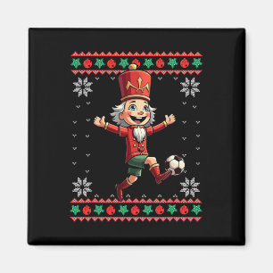 Nussknacker Fußball hässliches Weihnachten Magnet