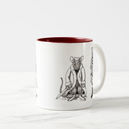 Nussknacker gegen Ratten-König Mug Zweifarbige Tasse (VorderseiteRechts)