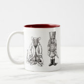 Nussknacker gegen Ratten-König Mug Zweifarbige Tasse (Links)