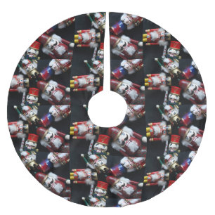 Nussknacker geht zusammen voran polyester weihnachtsbaumdecke