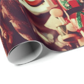 Nussknacker Geschenkpapier (Rolleneckpunkt)
