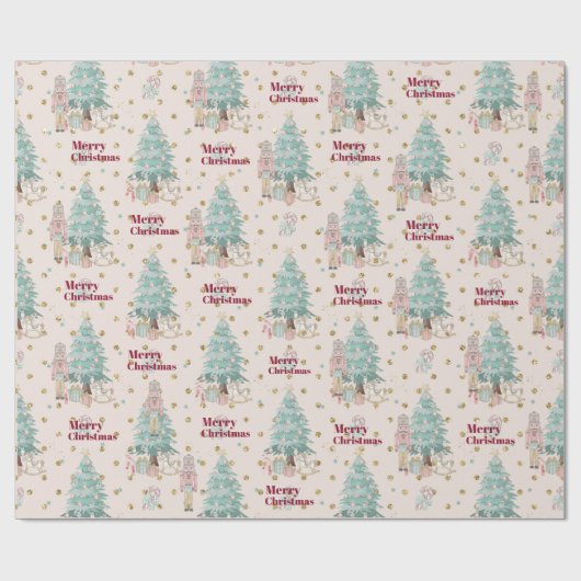 Nussknacker Geschenkpapier (Flach)