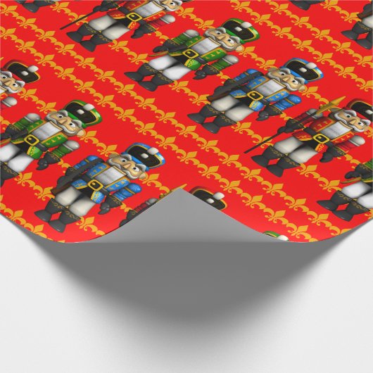 Nussknacker Geschenkpapier (Ecke)