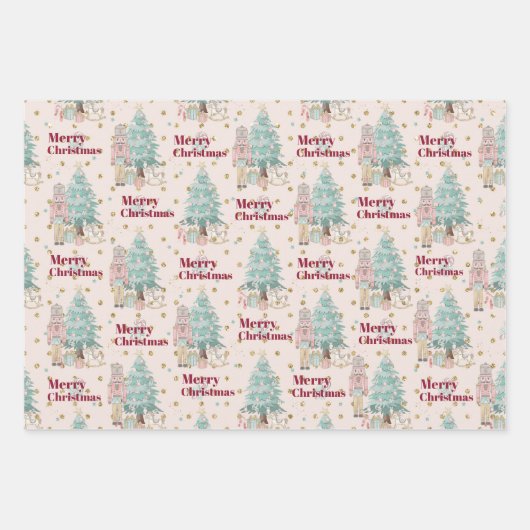 Nussknacker Geschenkpapier Set (Vorderseite)