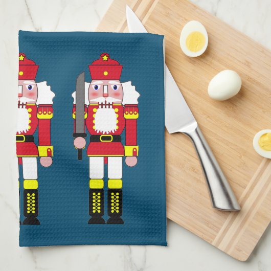 Nussknacker Geschirrtuch (Viertel Falte)