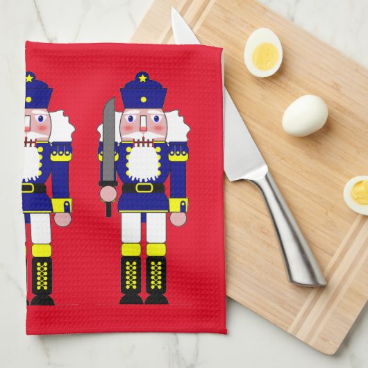 Nussknacker Geschirrtuch (Viertel Falte)