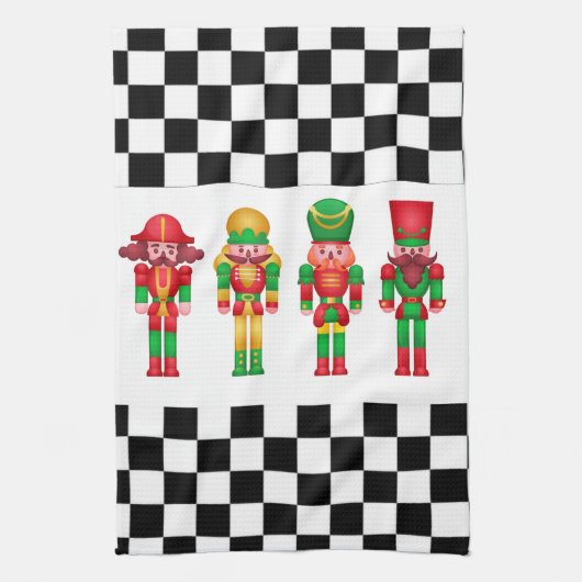 Nussknacker Geschirrtuch (Vertikal)