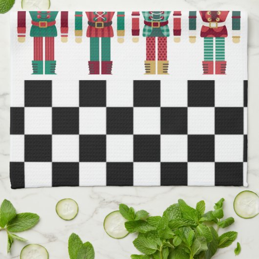 Nussknacker Geschirrtuch (Gefaltet)
