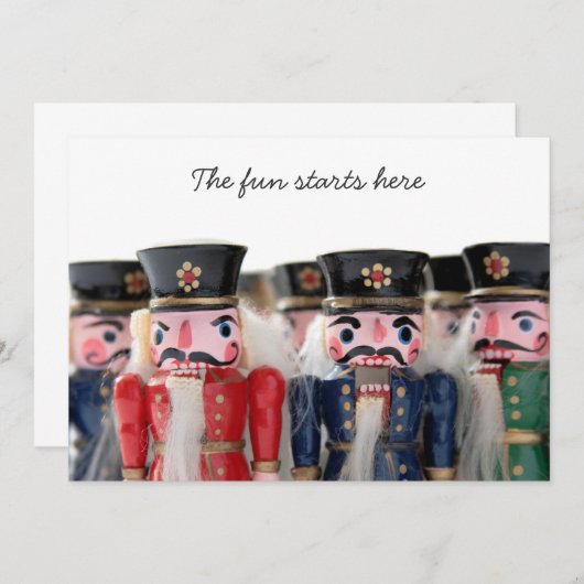 Nussknacker-Gruppeneinladung Einladung (Vorne/Hinten)