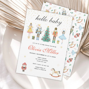 Nussknacker Hallo Baby Shower Einladung