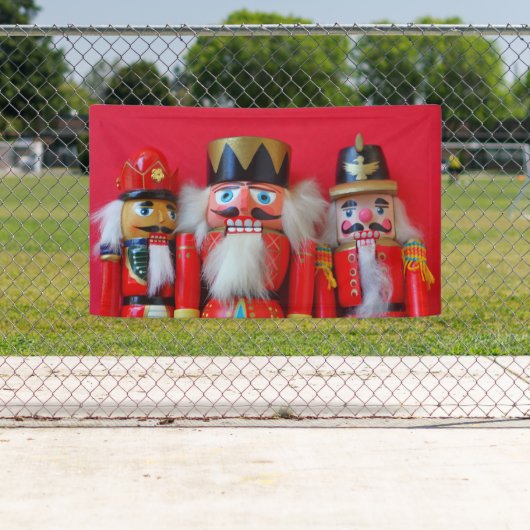 Nussknacker in den roten Uniformen Banner (Insitu)