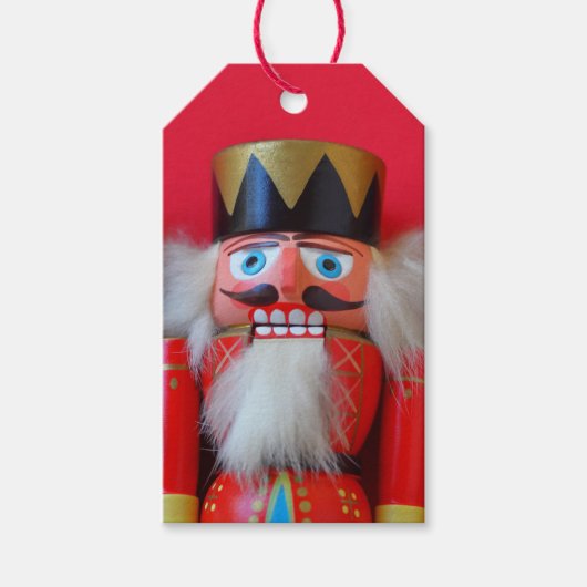 Nussknacker in der roten Uniform Geschenkanhänger (Vorderseite)
