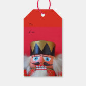 Nussknacker in der roten Uniform Geschenkanhänger (Rückseite)