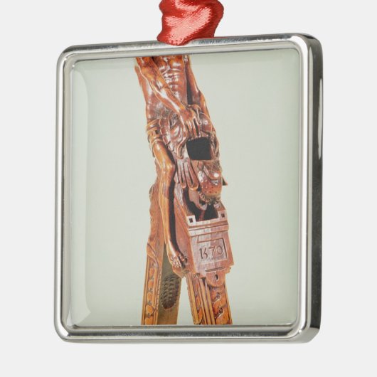 Nussknacker in Form eines Mannes Silbernes Ornament (Links)