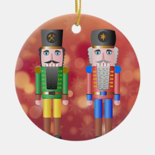 Nussknacker Keramik Ornament (Vorne)