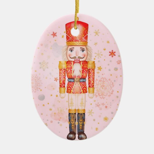 Nussknacker Keramik Ornament (Vorne)