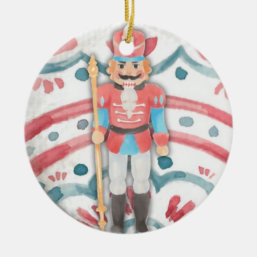 Nussknacker Keramik Ornament (Vorne)