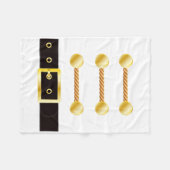 Nussknacker-Kostüm Uniform passend zum Spielzeugso Fleecedecke (Vorderseite (Horizontal))