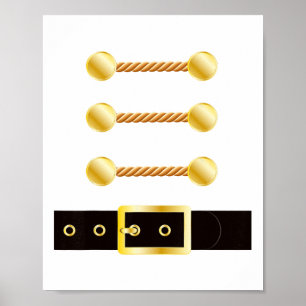 Nussknacker-Kostüm Uniform passend zum Spielzeugso Poster
