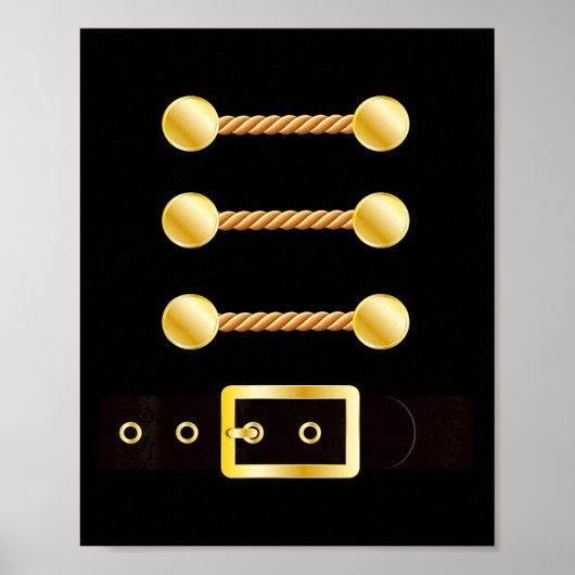 Nussknacker-Kostüm Uniform passend zum Spielzeugso Poster (Vorne)