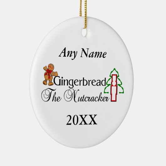 Nussknacker-Lebkuchen Keramik Ornament (Rechts)