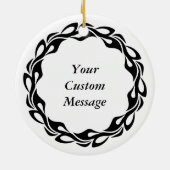 Nussknacker-Lebkuchen Keramik Ornament (Hinten)