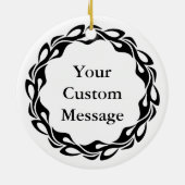 Nussknacker-Maus Keramikornament (Hinten)