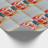 Nussknacker mit Bonbons Geschenkpapier (Ecke)