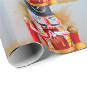 Nussknacker mit Bonbons Geschenkpapier (Rolleneckpunkt)