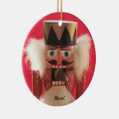 Nussknacker mit Eichenrundschmuck Keramik Ornament (Rechts)