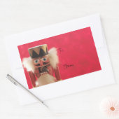 Nussknacker mit Eichenschild-Aufklebern Rechteckiger Aufkleber (Umschlag)