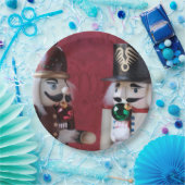 Nussknacker mit Ornamenten Pappteller (Party)