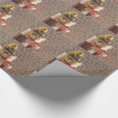 Nussknacker mit silbernem Geschenk-Packpapier Geschenkpapier (Ecke)