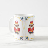 Nussknacker-Mops-Tasse Kaffeetasse (Vorderseite Links)