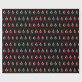 Nussknacker Muster Geschenkpapier (Flach)