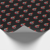 Nussknacker Muster Geschenkpapier (Ecke)