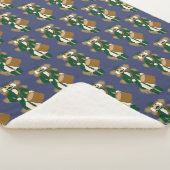 Nussknacker Navy Blau Sherpa-Decke Sherpadecke (3/4)