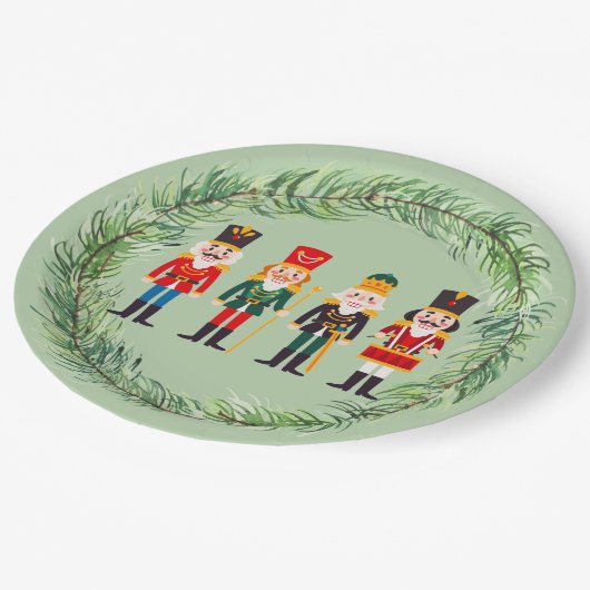 Nussknacker Pappteller (Schrägansicht)