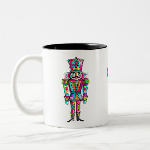 Nussknacker Pastell Regenbogen Rosa Weihnachten Zweifarbige Tasse