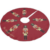 Nussknacker personalisiert polyester weihnachtsbaumdecke (Schrägansicht)