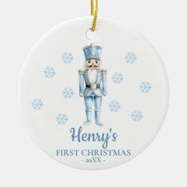 Nussknacker Personalisiertes erstes Weihnachten de Keramik Ornament