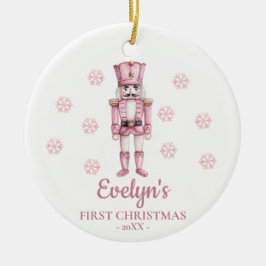 Nussknacker Personalisiertes Erstes Weihnachten Mä Keramik Ornament