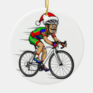 Nussknacker Radfahrer Weihnachten Fahrrad Xmas Spo Keramik Ornament