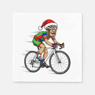 Nussknacker Radfahrer Weihnachten Fahrrad Xmas Spo Serviette