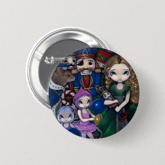 "Nussknacker-Reihen-" Knopf Button (Vorne & Hinten)