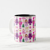 Nussknacker-Reihen-Mäusetee-Kaffee-Tasse Zweifarbige Tasse (Vorderseite Links)