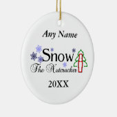 Nussknacker-Schnee Keramik Ornament (Rechts)