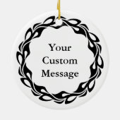 Nussknacker-Schnee Keramik Ornament (Hinten)