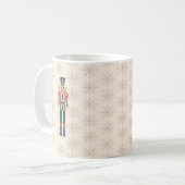Nussknacker-Schneeflocken-Muster-Feiertag Kaffeetasse (Vorderseite Links)